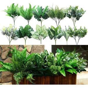 Party Joy Set of 12 Artificial Greenery Outdoor/Indoor UV Resistant NWB